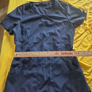 Cherokee Navy Blue Scrub Top